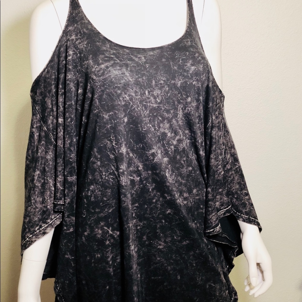 LULUS EXCLUSIVE FAIR PLAY WASHED BLACK DRESS